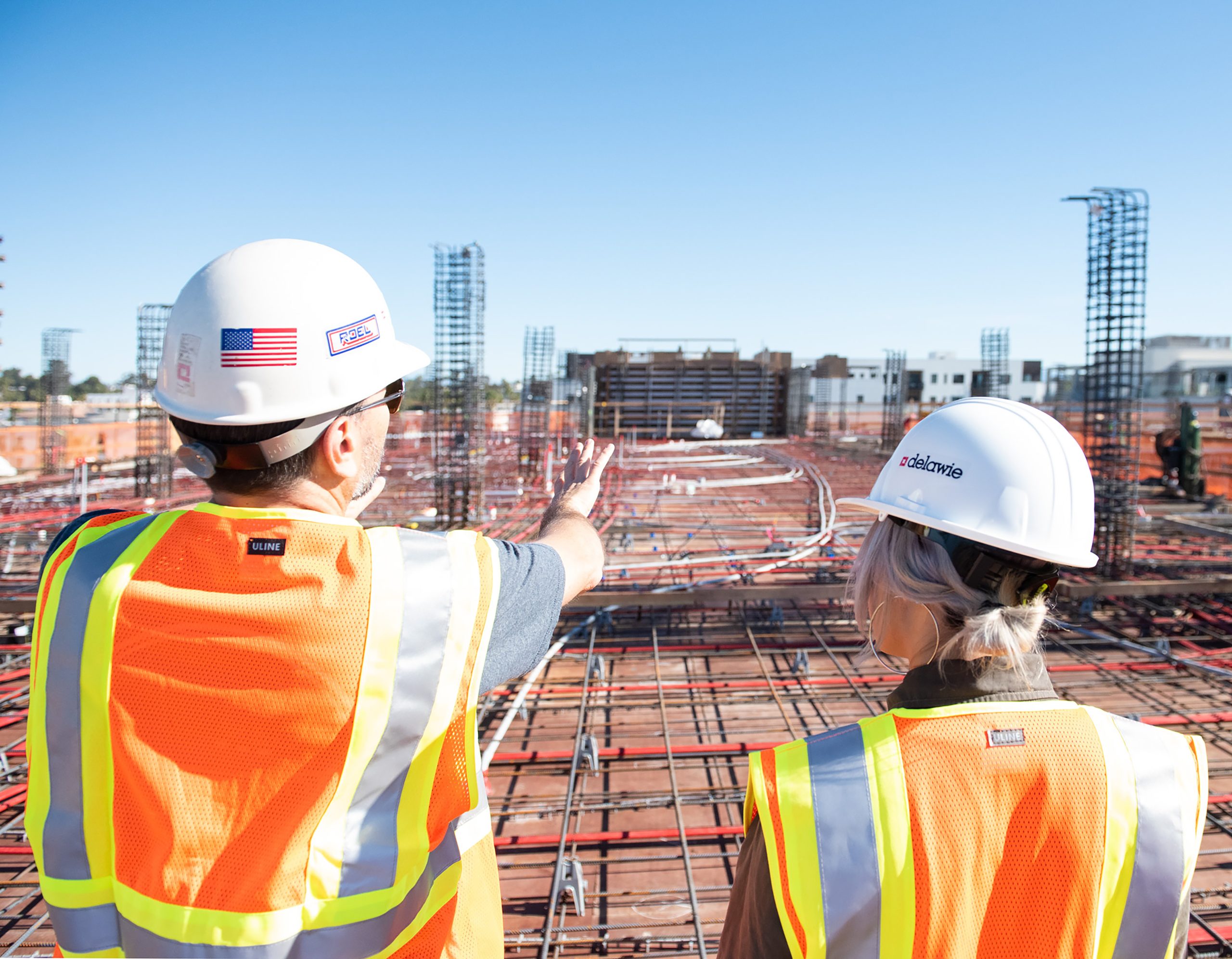 Construction crew on site